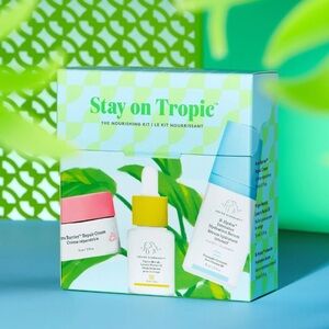 Drunk Elephant Skincare Set with Pink, Yellow, Blue Packaging